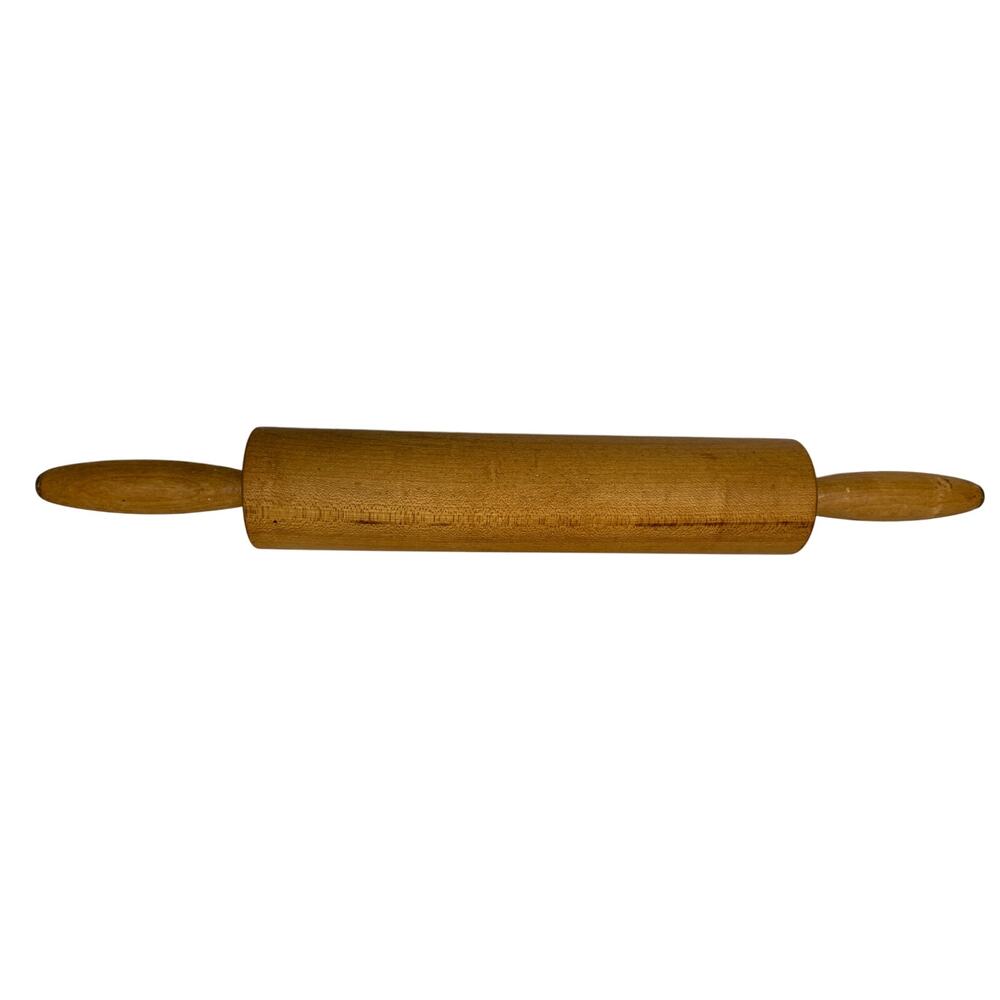 Vintage Wooden Rolling Pin Mid Century 60s 70s